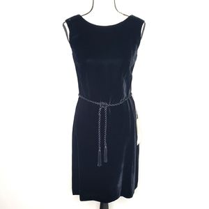 Vintage Dress Small Size 10 Black Velvet Union Made J. Harlan Originals